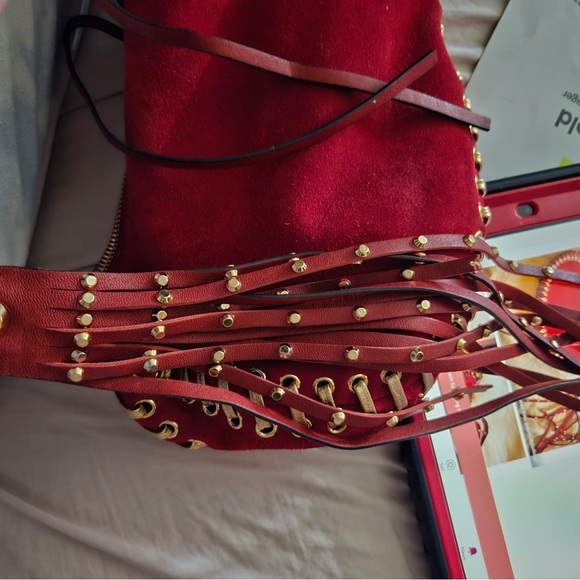 Michael Kors red suede leather purse! - Picture 14 of 15